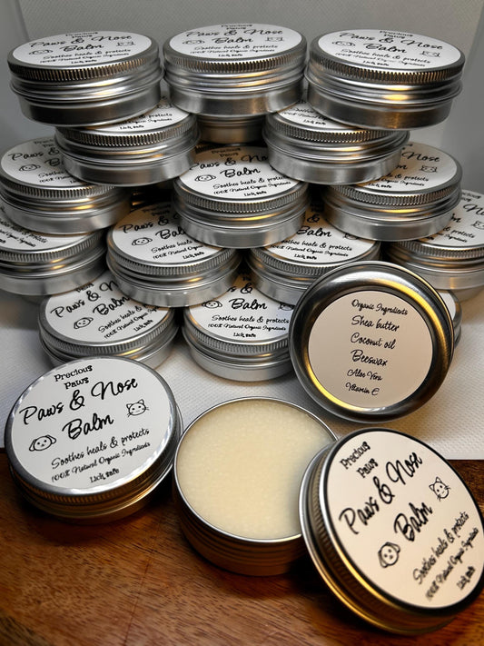 Pet paw and nose balm for dry sore paws